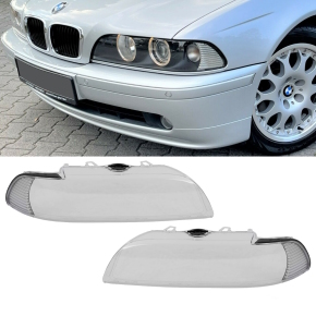 Estate Saloon headlight glass cover headlamp LENS FACELIFT SET FIT BMW E39 00-03