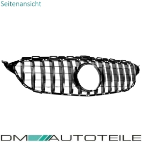 Kidney Front Grille Black Chrome fits on Mercedes W205 S205 to Sport-Panamericana GT