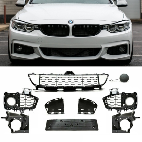 Stoßstangen Zubehör SET vorne für BMW 4er F32 / F33 / F36 mit M-Paket 