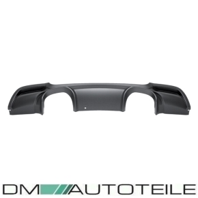 Duplex Rear Diffusor Black Matt fits on BMW 3-Series E92 E93 M-Sport CSL M3 Exhaust System