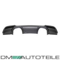 Duplex Rear Diffusor Black Matt fits on BMW 3-Series E92 E93