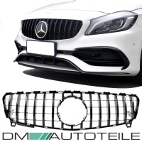 Kidney Front Grille Black Gloss fits on Mercedes W176 15-19 