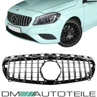 Kidney Front Grille Black Chrome fits Mercedes W176 12-15 to