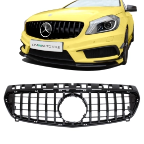 Kidney Front Grille Black Gloss fits on Mercedes W176...