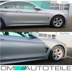 Set Side Vents Wing Fender Black Gloss fits for BMW 4-Series F32 F33 F36 ABS