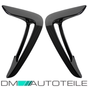 Set Side Vents Wing Fender Black Gloss fits for BMW 4-Series F32 F33 F36 ABS