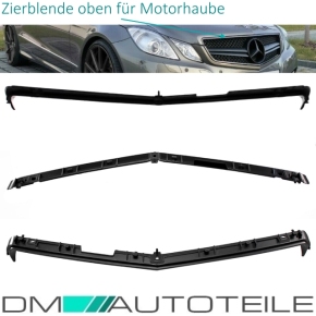 Sport Kühlergrill für Mercedes E-Klasse W207 nicht für E63 AMG in Schwarz Glanz