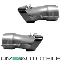 Duplex Diffusor Black Gloss + Tail Pipes fits on Mercedes CL