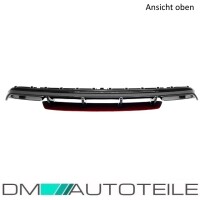 Rear Diffusor Black Gloss + Red Lip + Tail Pipes fits on Mer