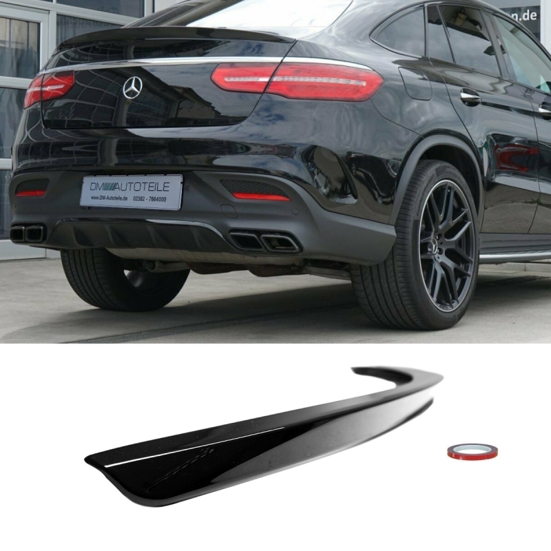 painted Coupe 2015 AMG Black also on Lip fits Trunk Roof Gloss Spoiler up GLE Rear C292 Mercedes