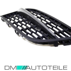 2x Front Grille Set Black Fog Lights Cover fits on BMW F10 F11 M550 M-Sport