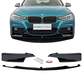 Sport-Performance Frontspoiler / Frontlippe für BMW 3er F30 / F31 nur M-Paket in Schwarz Glanz