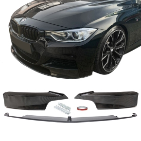 Sport-Performance Frontspoiler Splitter Carbon Gloss Design fits on BMW 3-Series F30 F31 with M-Sport