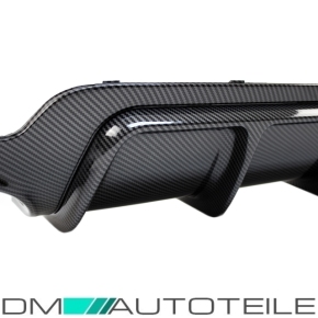 Sport-Performance Heck-Diffusor / Ansatz Duplex für BMW F32 / F33 / F36 mit M-Paket in Carbon Glanz