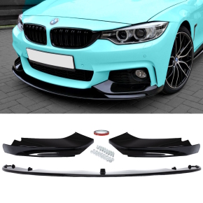 Frontspoiler Sport-Performance Splitter Black Gloss fits on BMW 4-Series F32 F33 F36 M-Sport