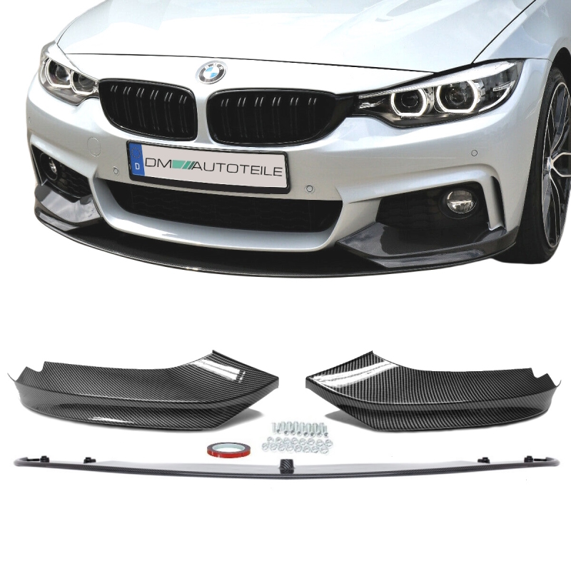 Frontspoiler Splitter Sport-Performance Carbon Gloss Design fits on BMW  4-Series F32 F33 F36 M-Sport