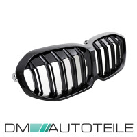 Set Kidney Front Grille Dual Slat Black Gloss fits on BMW 1-
