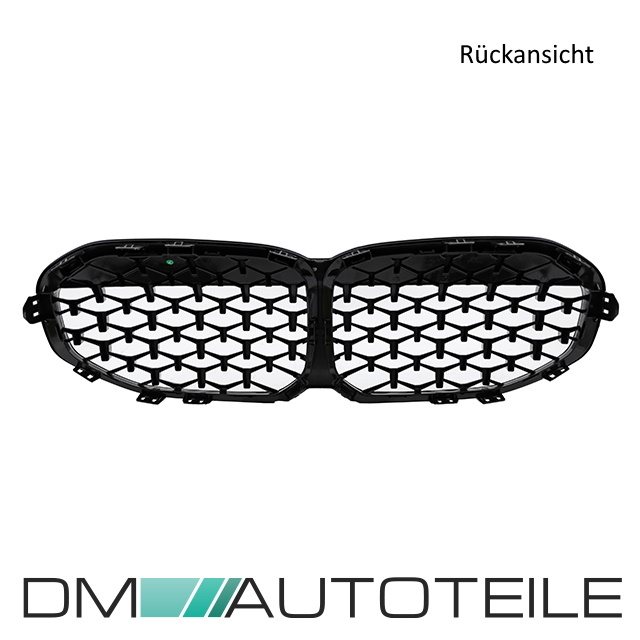 Sport Diamant Kühlergrill schwarz Glanz Performance passt für BMW