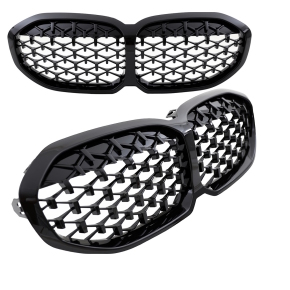 Sport Performance Diamant-Kühlergrill für BMW 1er F40 in Schwarz Glanz