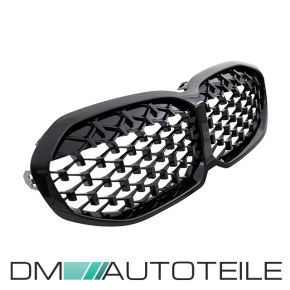 Sport Performance Diamant-Kühlergrill für BMW 1er F40 in Schwarz Glanz