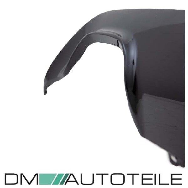 Rear Diffusor Duplex black gloss fits on BMW 5-Series E60 E61 M-Sport