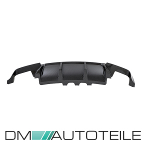 Umbau Performance Heckdiffusor 4 Rohr Carbon glanz passt für BMW 5er F10 F11 M-Paket nicht M5