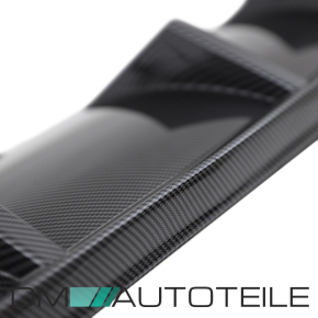 Umbau Performance Heckdiffusor 4 Rohr Carbon glanz passt für BMW 5er F10 F11 M-Paket nicht M5