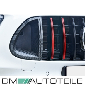 Kühlergrill Schwarz Carbon Glanz passend für Mercedes E Klasse W213 S213 Facelift Mopf ab 2020 auf Evo Sport Panamericana GT