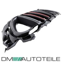 Kühlergrill Schwarz Carbon Glanz passend für Merce