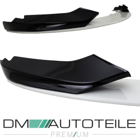 Set Gloss Black -white Bi Colour Front Spoiler Sport-performance suitable for BMW 4-series F32 F33 F36 with M-Sport