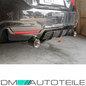 1x  Sport-Performance Tail Pipes Tips Cover Carbon Gloss fits on different BMW Models F-Series