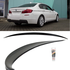 Heckspoiler Heckspoilerlippe Carbon hochglanz Optik + Kleber passend für BMW F10