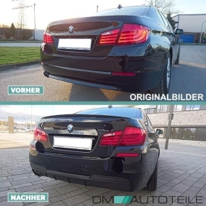 Heckspoiler Heckspoilerlippe Carbon hochglanz Optik + Kleber passend für BMW F10