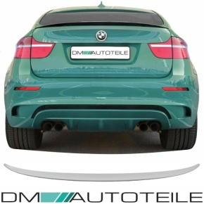 SET Heckspoiler Koferraum Lippe grau passend für BMW X6 E71 08-15 + Kleber