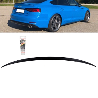 SET Sport-Heckspoiler Hecklippe Carbon Look passt für Audi A5 B9 Sportback ab Baujahr 2016-2020 auch RS