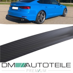 SET Sport-Heckspoiler Hecklippe Carbon Look passt für Audi A5 B9 Sportback ab Baujahr 2016-2020 auch RS