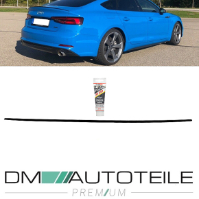 SET Sport-Heckspoiler Hecklippe Schwarz Matt passt für Audi A5 B9 F5 Sportback 5-Türer auch RS5 + S-Line