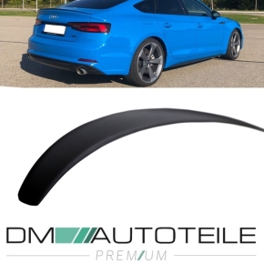 SET Sport-Heckspoiler Hecklippe Schwarz Matt passt für Audi A5 B9 F5 Sportback 5-Türer auch RS5 + S-Line