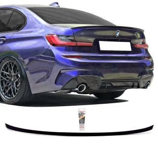 SET Sport-Performance Heckspoiler Hecklippe Schwarz Matt passend für BMW G20 + Kleber