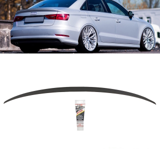 Sport-Heckspoiler Hecklippe grundiert passt für Audi A3 8V Limousine 2013-2021 auch RS3 S-Line