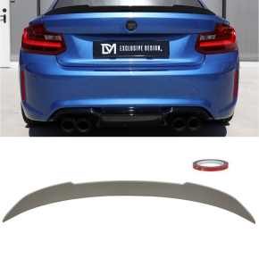 V-Design Rear Trunk Lip Spoiler primed fits on all BMW 2-Series F22 Coupe without M2 CS