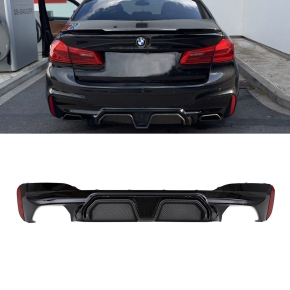 Sport Evo Rear Diffusor Black Gloss Carbon 4 outlets  fits to BMW G30 G31 M-SPORT without M5 CS
