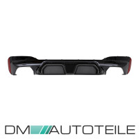 Sport Evo Rear Diffusor Black Gloss Carbon 4 outlets  fits t