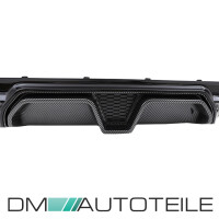 Sport Evo Rear Diffusor Black Gloss Carbon 4 outlets  fits t