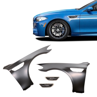 Sport Evo Wings Set + LED Mirror Chrom fits BMW 5er F10 F11without M5