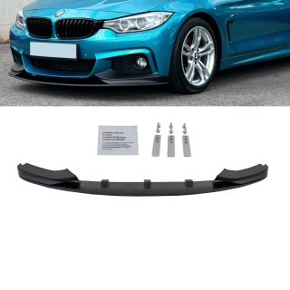 Set Front Spoiler Sport-Performance black suitable for BMW 4-series F32 F33  F36 with M-Sport
