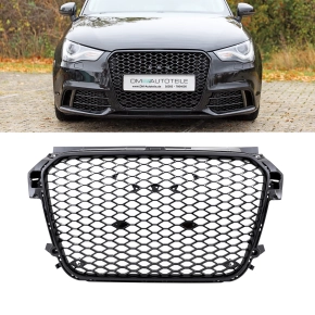 Front Grille Honeycomb black gloss fits on Audi A1 8X up...