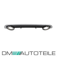 Rear Diffusor Black Gloss+ Tail Pipes fits on Audi A6 4F C6 