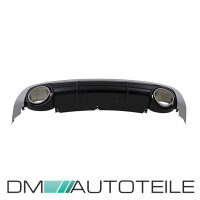 Rear Diffusor Black Gloss+ Tail Pipes fits on Audi A6 4F C6 