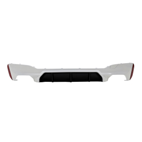 Sport Evo Rear Diffusor Black Gloss White bi colour 4 outlets  fits to BMW G30 G31 M-SPORT without M5